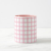 Mug Carreaux Rose Pastel – Esthétique Douce et Sans Co (Centre)