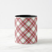 Mug Carreaux rouge noir blanc (Centre)