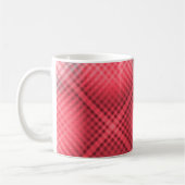 Mug Carreaux rouges et gris grunge (Gauche)