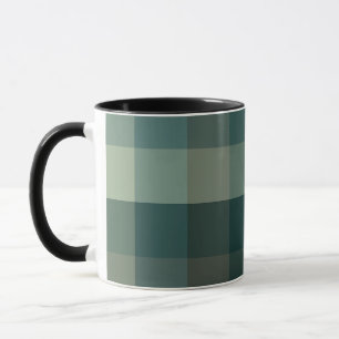 Mug Carreaux Vichy Vert Design 