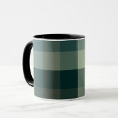 Mug Carreaux Vichy Vert Design (Devant gauche)