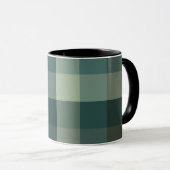 Mug Carreaux Vichy Vert Design (Devant droit)