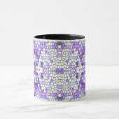 Mug Carreaux violets - mosaïque, style grec, (Centre)