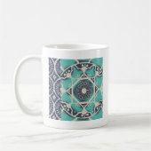 Mug Carrelage bleu Batik II (Gauche)