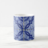 Mug Carrelage bleu et blanc méditerranéen Motif (Centre)