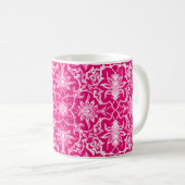 Mug Carrelage chinois Art Nouveau - Fuchsia rose (Devant droit)