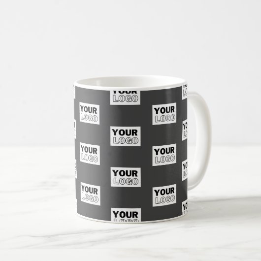Mug Carrelage de votre logo de conception d'image ou d (Devant droit)