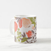 Mug Carrelage décoratif aux fruits d'automne. (Devant gauche)