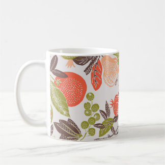 Mug Carrelage décoratif aux fruits d'automne.