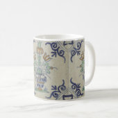 Mug Carrelage Delft Antique Pot de Fleur Céramique (Devant droit)