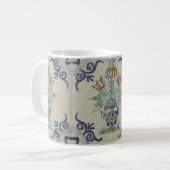 Mug Carrelage Delft Antique Pot de Fleur Céramique (Devant gauche)