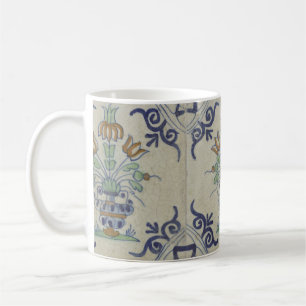 Mug Carrelage Delft Antique Pot de Fleur Céramique
