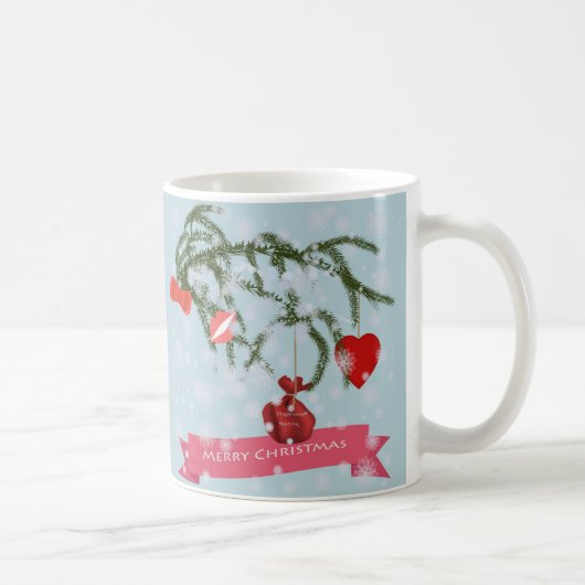 Mug Carrelage en céramique de Noël (Droite)