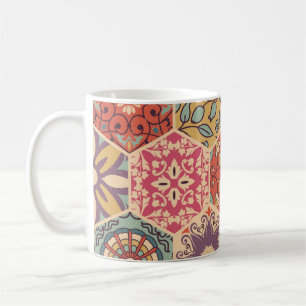 Mug Carrelage en mosaïque colorée avec Islam, Arabi