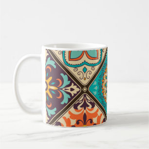 Mug Carrelage en patchwork coloré : Motifs islamiques.