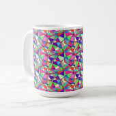 Mug "Carrelage en verre tendu" Conception abstraite Mu (Devant gauche)