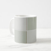 Mug Carrelage gris et blanc (Devant gauche)
