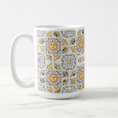 Mug Carrelage Méditerranéen au Citron Design Italien C (Gauche)