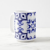 Mug Carrelage méditerranéen, majolica, Sicilienne, (Devant gauche)