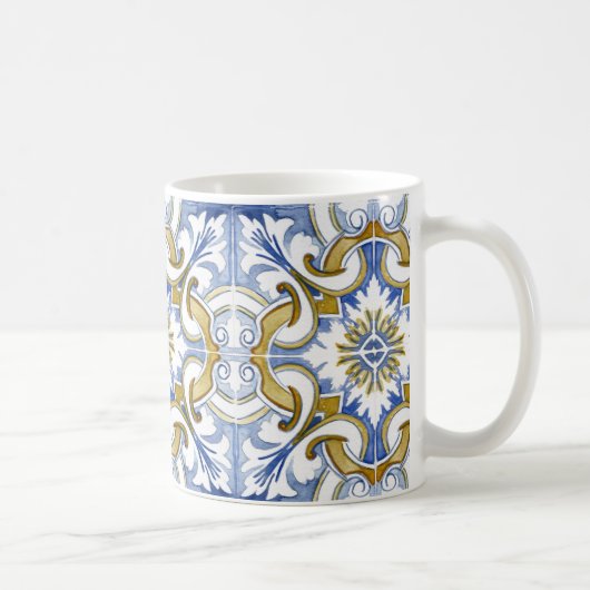 Mug Carrelage méditerranéen, majolica, style sicilien (Droite)