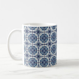 Mug Carrelage portugais Vintage Bleu Et Blanc