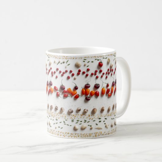 Mug Carrelage sans soudure de surplomb Illustration d' (Devant droit)