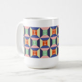 Mug Carrés 2 de visage (Devant gauche)