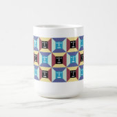 Mug Carrés 5 de visage (Centre)