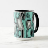 Mug carrés Abstraits formés à partir de rayures sur le (Devant droit)
