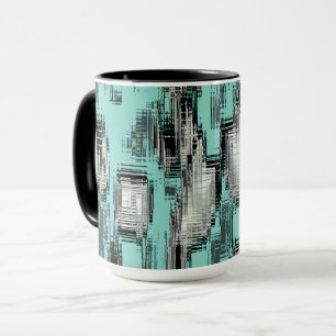 Mug carrés Abstraits formés à partir de rayures sur le