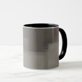 Mug Carrés abstraits tons de terre (Devant droit)