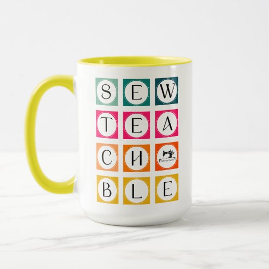 Mug Carrés colorés Sewteachable (Gauche)