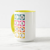 Mug Carrés colorés Sewteachable (Devant gauche)