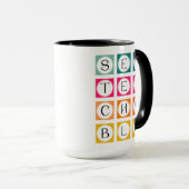 Mug Carrés colorés Sewteachable (Devant droit)