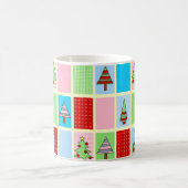 Mug Carrés de Noël colorés (Centre)