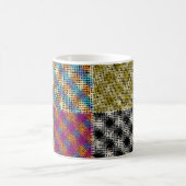 Mug Carrés de toile arrondie Patchwork Vintage (Centre)