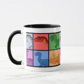 Mug Carrés dinosaures (Gauche)