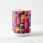 Mug Carrés et formes Abstraits colorés (Centre)