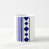 Mug Carrés et lignes bleus (Centre)
