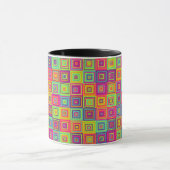 Mug Carrés géométriques colorés (Centre)