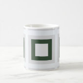 Mug Carrés géométriques concentriques gris sarcelle ve (Centre)