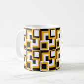 Mug Carrés géométriques : Impression transparente (Devant gauche)