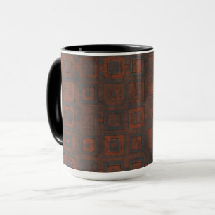 Mug Carrés métalliques rouillés