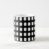 Mug Carrés modernes noir et blanc (Centre)