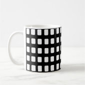 Mug Carrés modernes noir et blanc (Gauche)