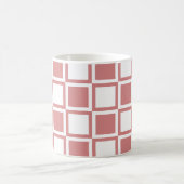 Mug Carrés rose gras (Centre)