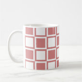 Mug Carrés rose gras (Gauche)