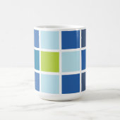 Mug Carrés Vichy Bleu Vert (Centre)