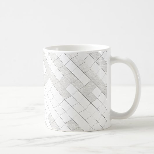 Mug carrés zigzag en gris... (Droite)
