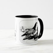 Mug Carrier Pigeons Loft Scene 1980 (Devant droit)
